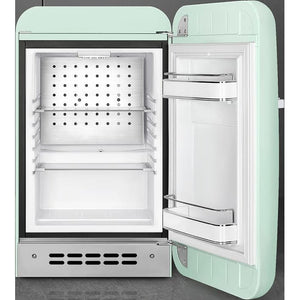 Smeg 50's Style Mini Refrigerator Right, Mint Green