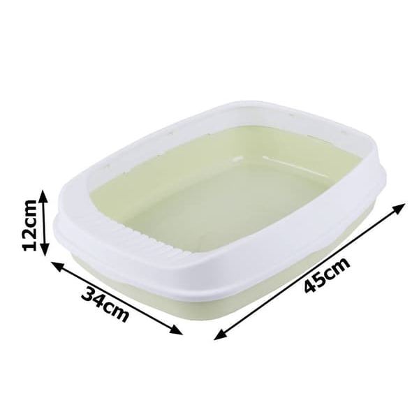 Soldna Open Cat Litter Box, Green
