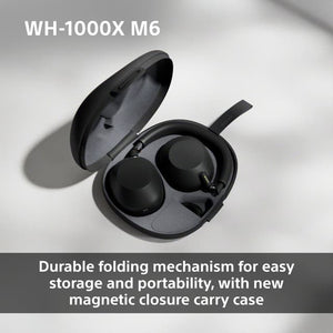 Sony WH-1000XM6 Wireless Noise-Cancelling Headphones Black