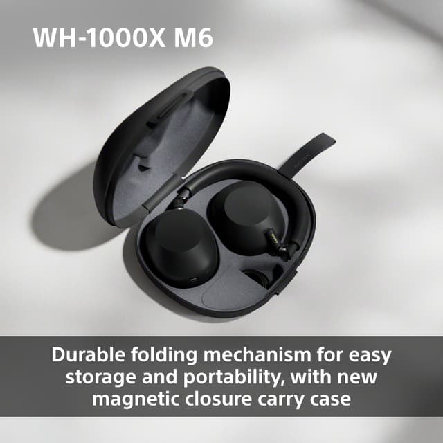 Sony WH-1000XM6 Wireless Noise-Cancelling Headphones Black