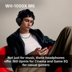 Sony WH-1000XM6 Wireless Noise-Cancelling Headphones Black