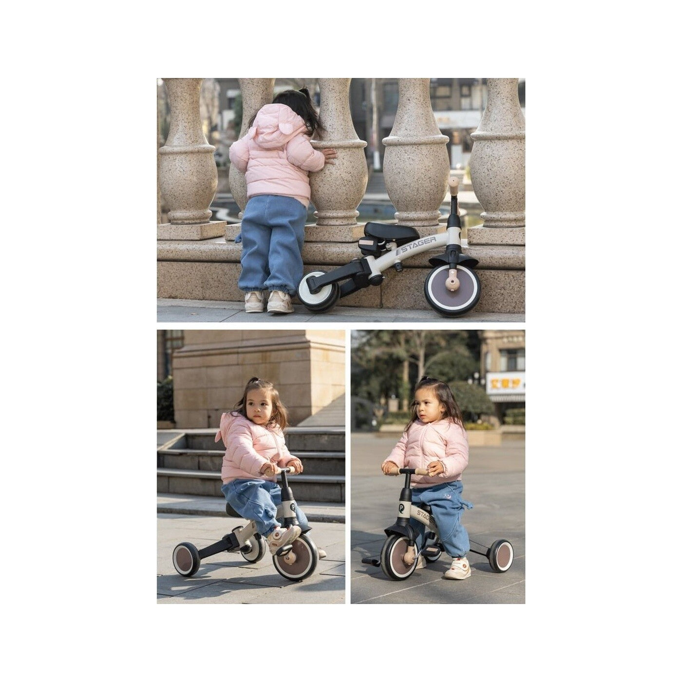Qplay Stager 3-in-1 Tricycle, Green