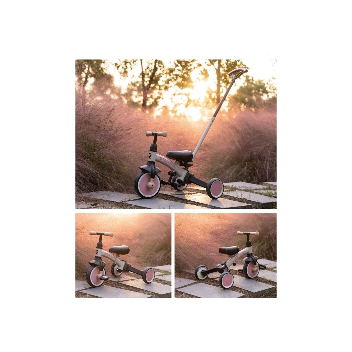 Qplay Stager 3-in-1 Tricycle, Green