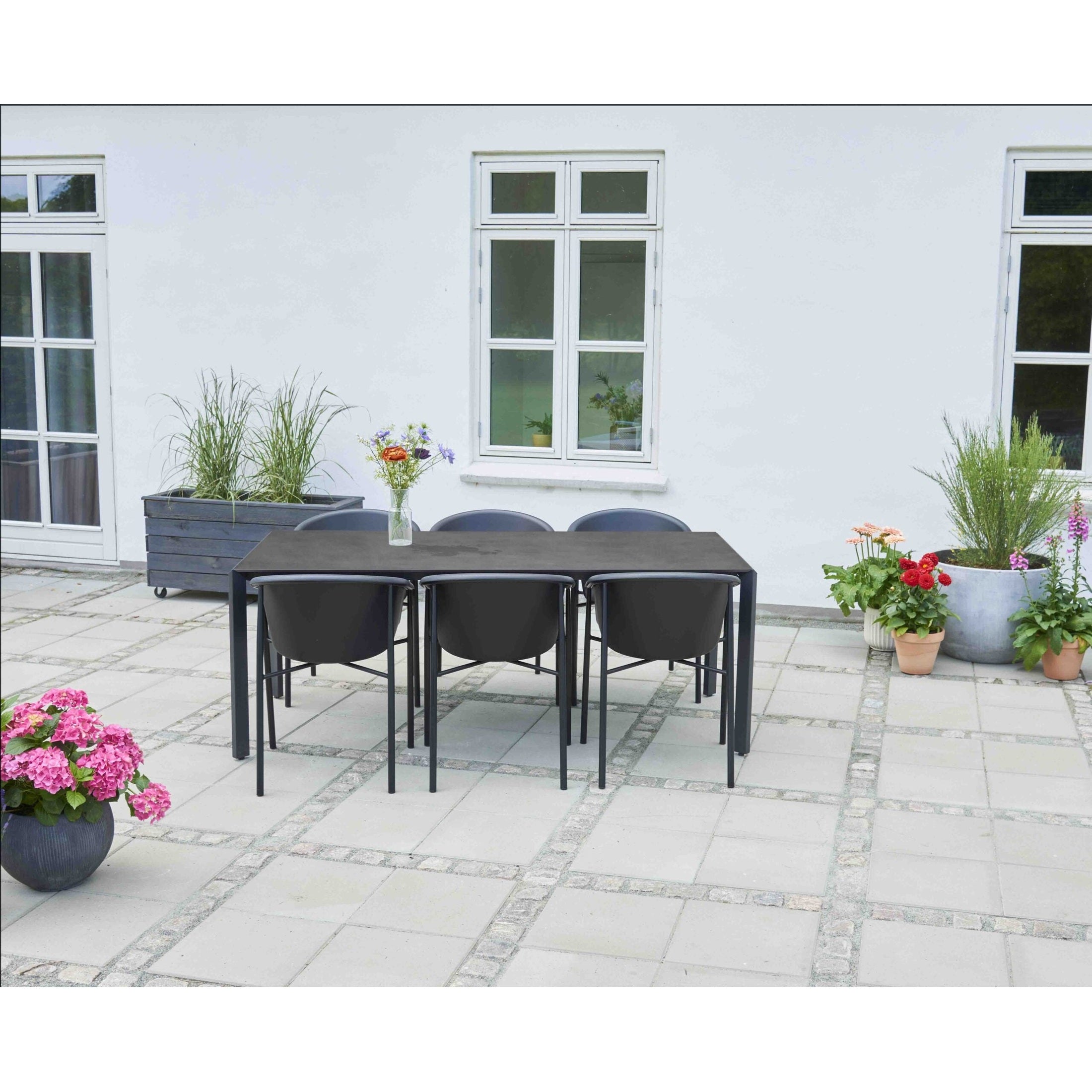MAGNUS Garden Table, 200x90x74 cm, Grey