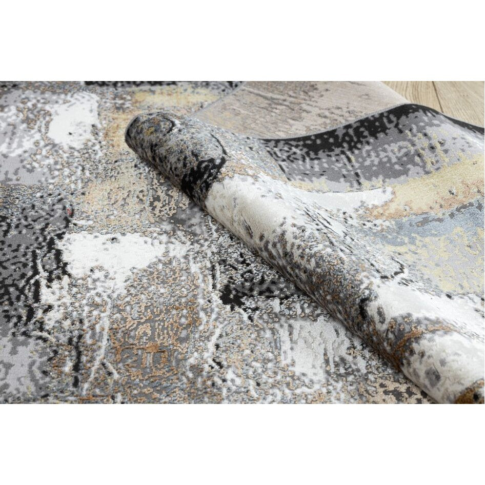 Hakano Welli Abstract 3 Rug, Grey