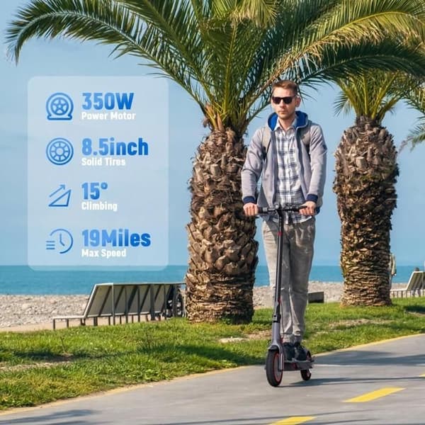T4 Pro, Foldable Electric Scooter, Black