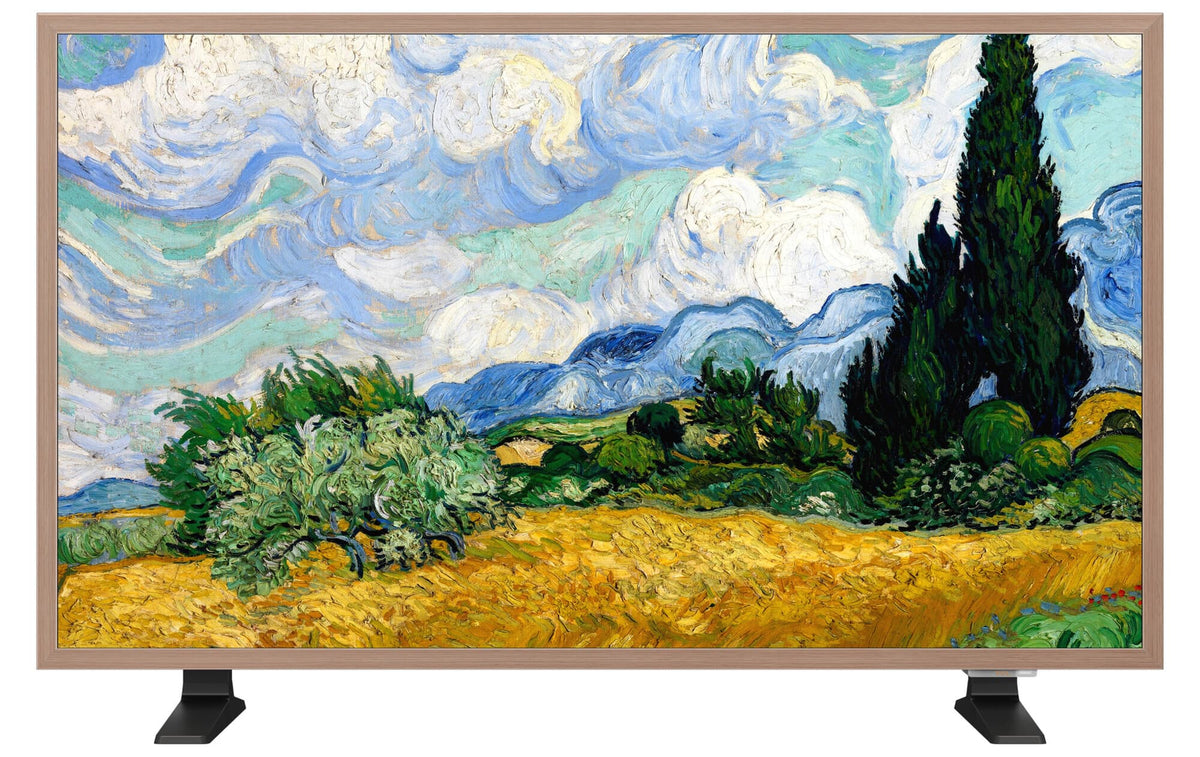 TCL 32" A400 Pro Full HD QLED TV, Light Walnut Wood