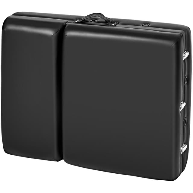 Tectake 3-Zone Massage Table 218 x 102 x 90 cm, Black
