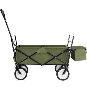 Garden Trolley - foldable, with roof, 3 pockets, transport bag, 80 kg capacity