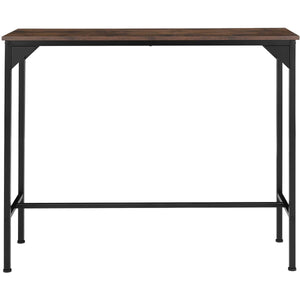 Kerry Bar Table 120x40x100.5 cm, Dark Brown / Black