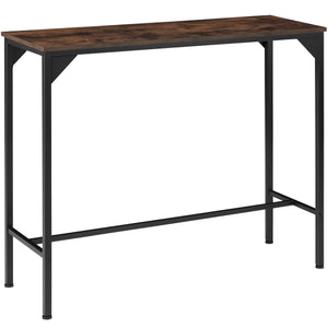 Kerry Bar Table 120x40x100.5 cm, Dark Brown / Black
