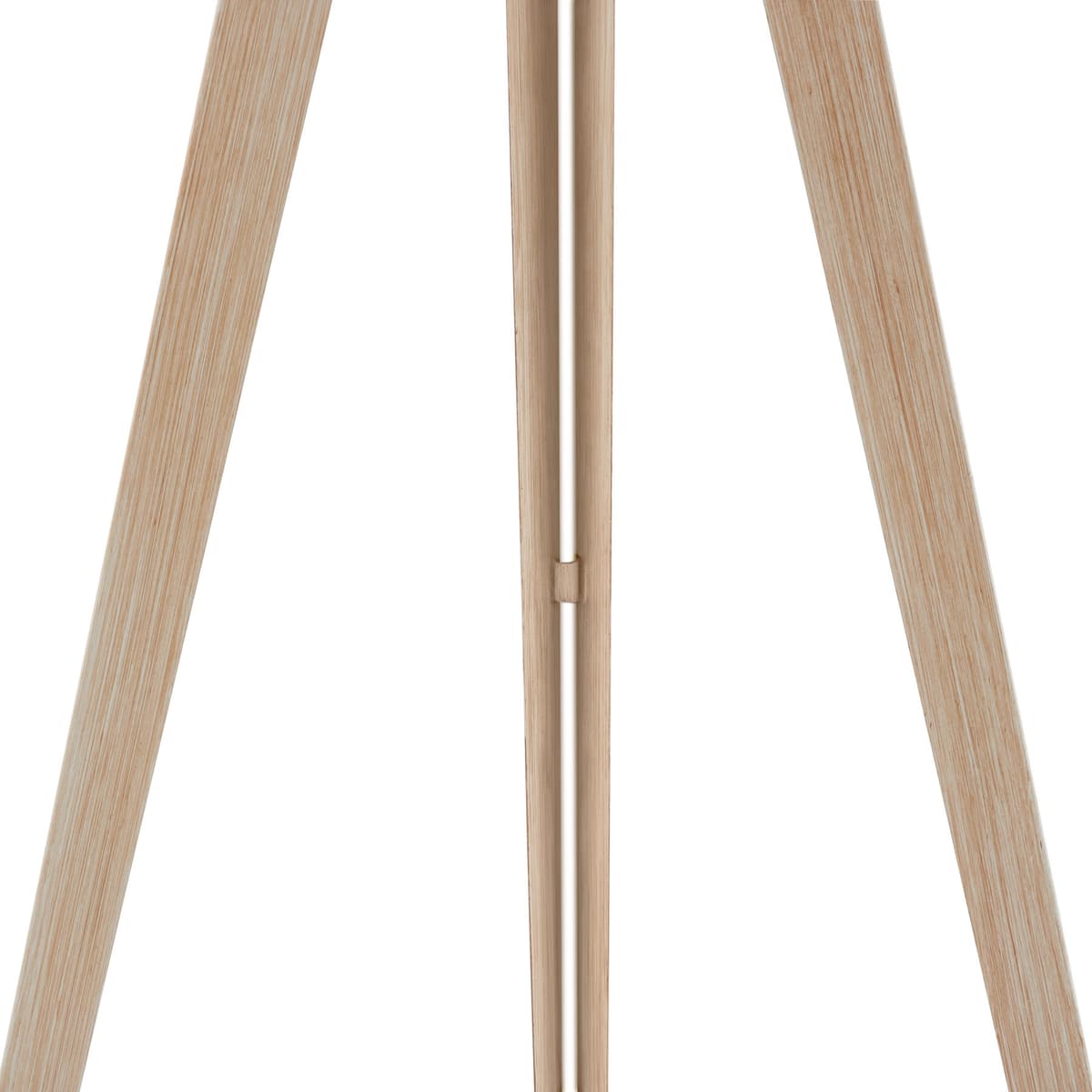 Tectake Lunaris Tripod Floor Lamp, Oak, White