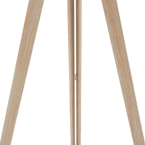 Tectake Lunaris Tripod Floor Lamp, Oak, White