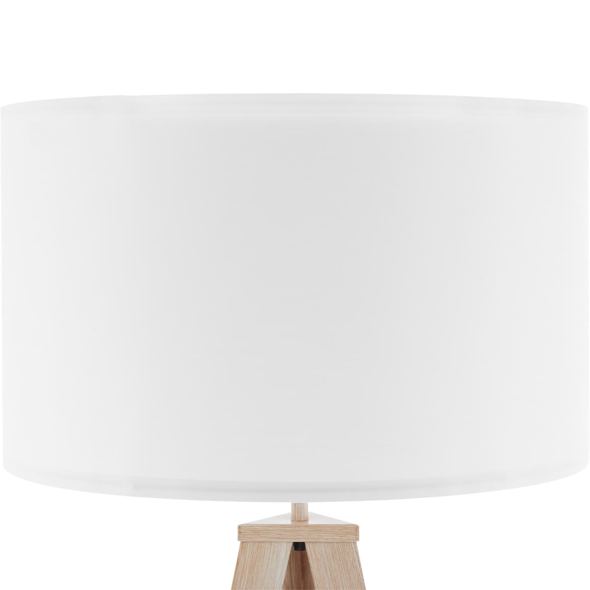 Tectake Lunaris Tripod Floor Lamp, Oak, White