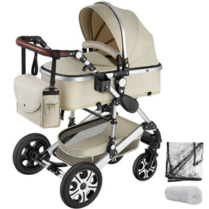 Tectake Combi Stroller Mats, 100 x 63 x 120 cm , Grey/Beige