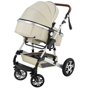 Tectake Combi Stroller Mats, 100 x 63 x 120 cm , Grey/Beige