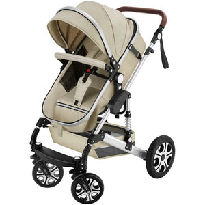 Tectake Combi Stroller Mats, 100 x 63 x 120 cm , Grey/Beige