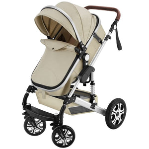 Tectake Combi Stroller Mats, 100 x 63 x 120 cm , Grey/Beige