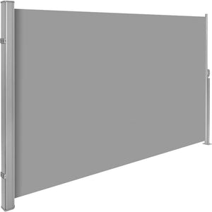 Tectake Aluminum Retractable Side Awning 300 x 180 x 10 cm, Grey