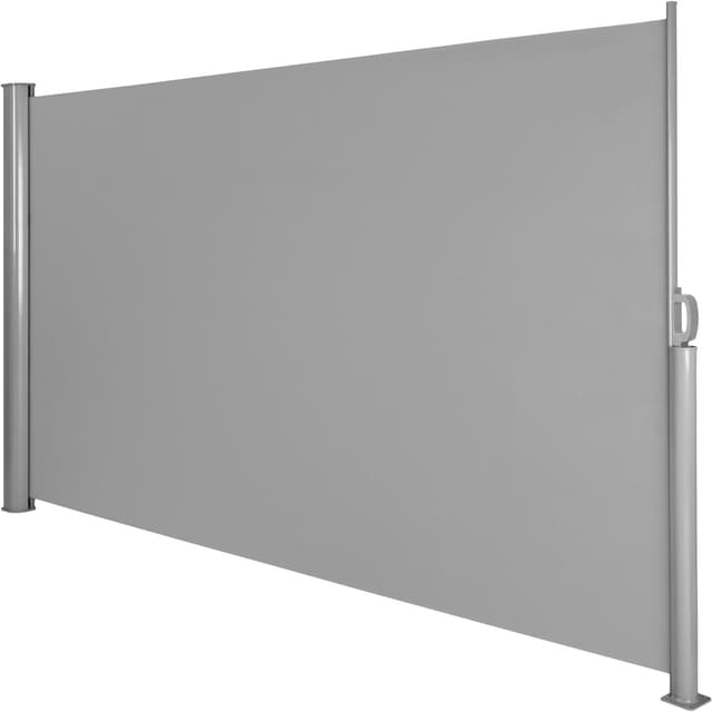 Tectake Aluminum Retractable Side Awning 300 x 180 x 10 cm, Grey
