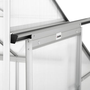 Tectake wall greenhouse with foundation