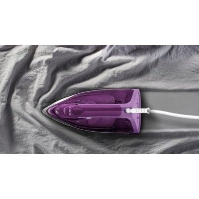 Tefal FV2836 Dry & Steam Iron Ceramic Soleplate 2400 W, Purple, White