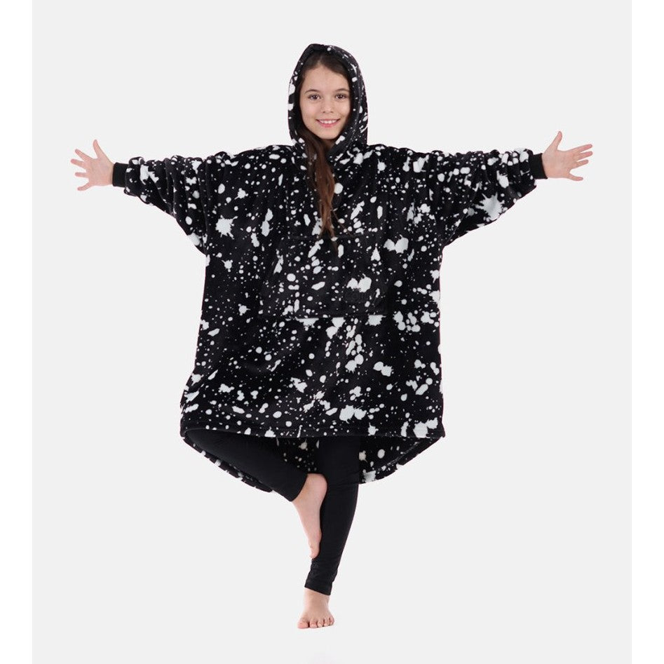 The Comfy Dream Jr Wearable Blanket, Black Splash