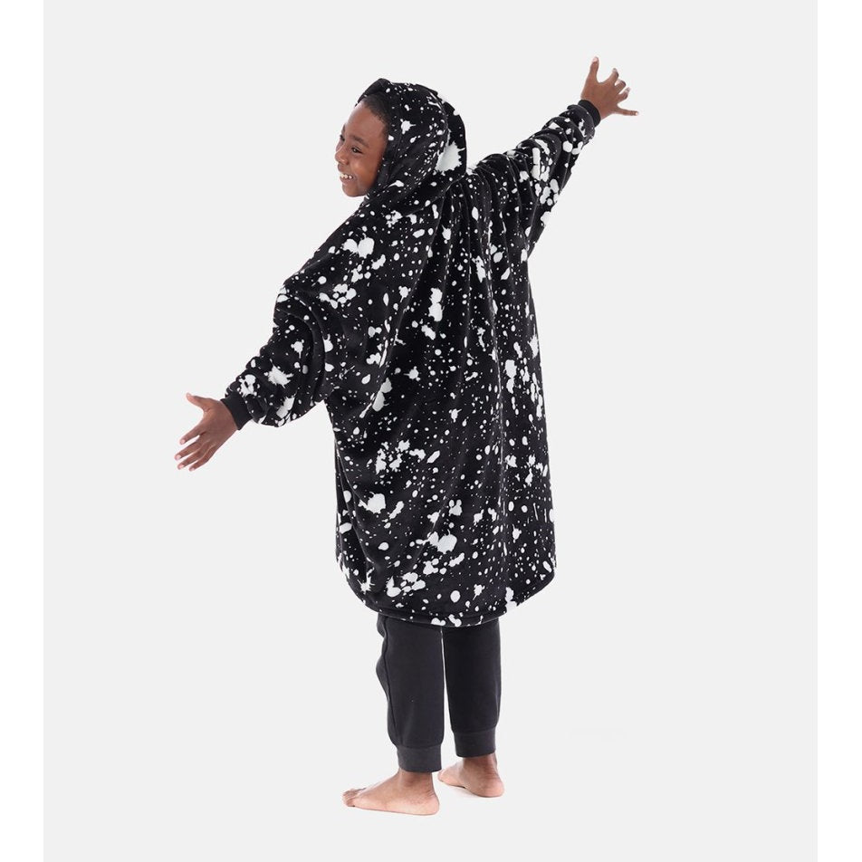 The Comfy Dream Jr Wearable Blanket, Black Splash
