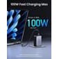 Ugreen Nexode X 100W GaN Charger USB + 2x USB-C, Grey