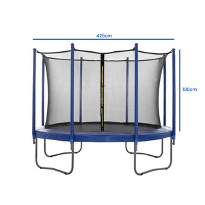 Viking Choice Trampoline Safety Net, 426 cm, 8 Poles, Inner Edge