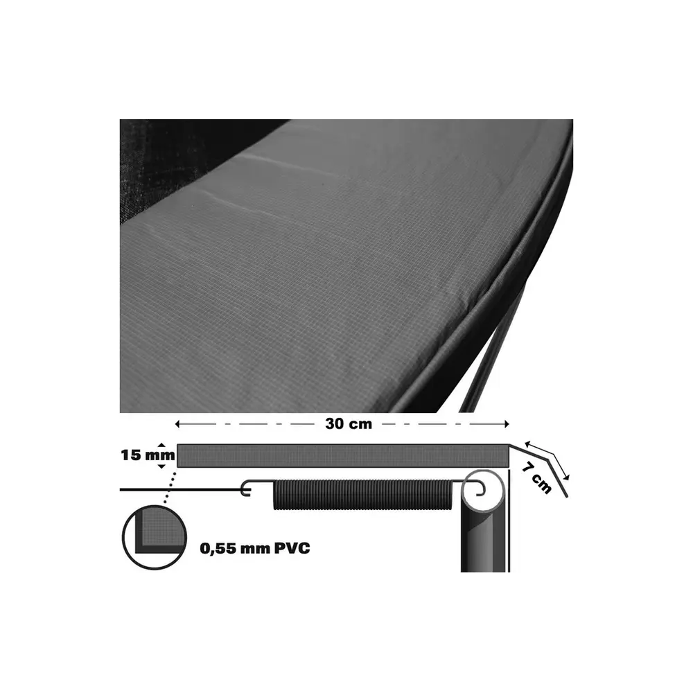 Viking Choice Trampoline Frame Padding, 396 cm, Blue