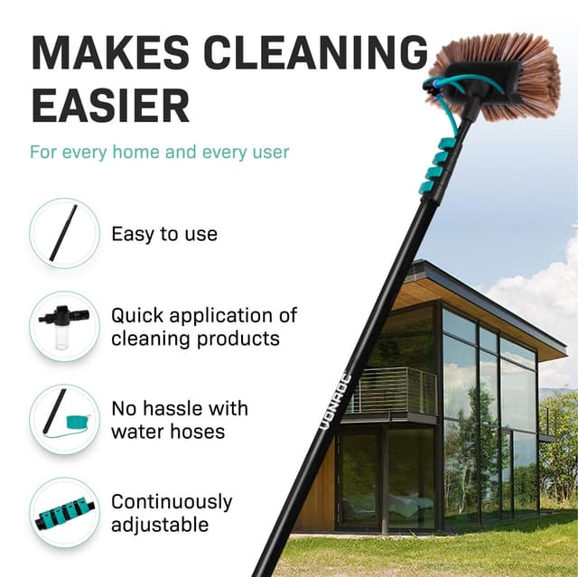 Vonroc Telescopic Brush 2-in-1 Multi-purpose Brush 6,5m