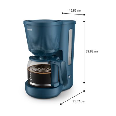Philips Filter Coffee Machine Series 3000, Navy Blue
