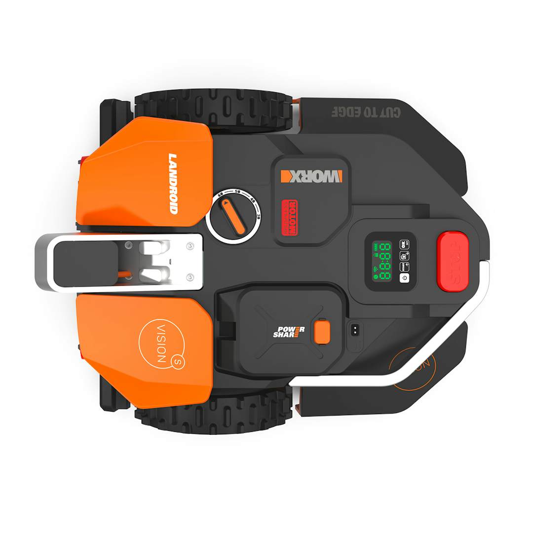 Worx Landroid Vision S250 robotic lawnmower, Black, Orange