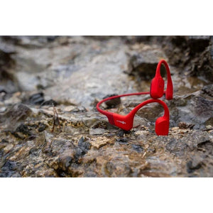 Shokz Aeropex Bone Conductor Headphones, Red