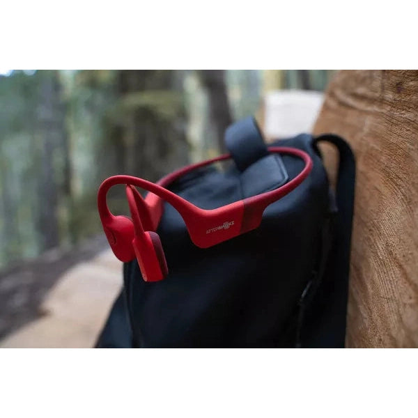 Shokz Aeropex Bone Conductor Headphones, Red