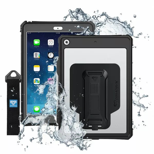 Armor-X Waterproof case for iPad 10.2 2020 Black/Clear
