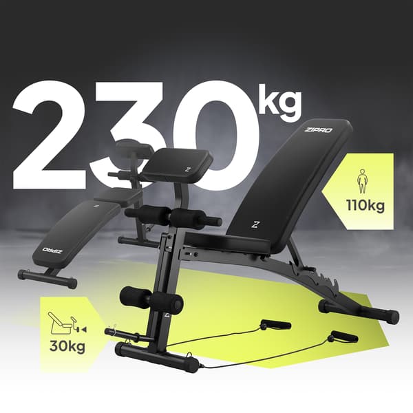 Zipro Volume Multifunctional Training Bench with Leg Developer and